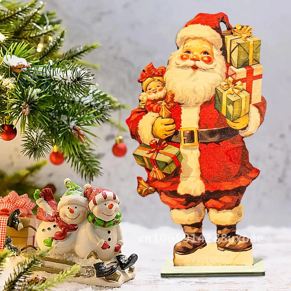 Vintage Christmas Decorations Wooden Cartoon Santa Claus Window Decoration Christmas Holiday Party Decoration
Vintage Christmas Decorations Wooden Cartoon Santa Claus Window Decoration Christmas Holiday Party Decoration