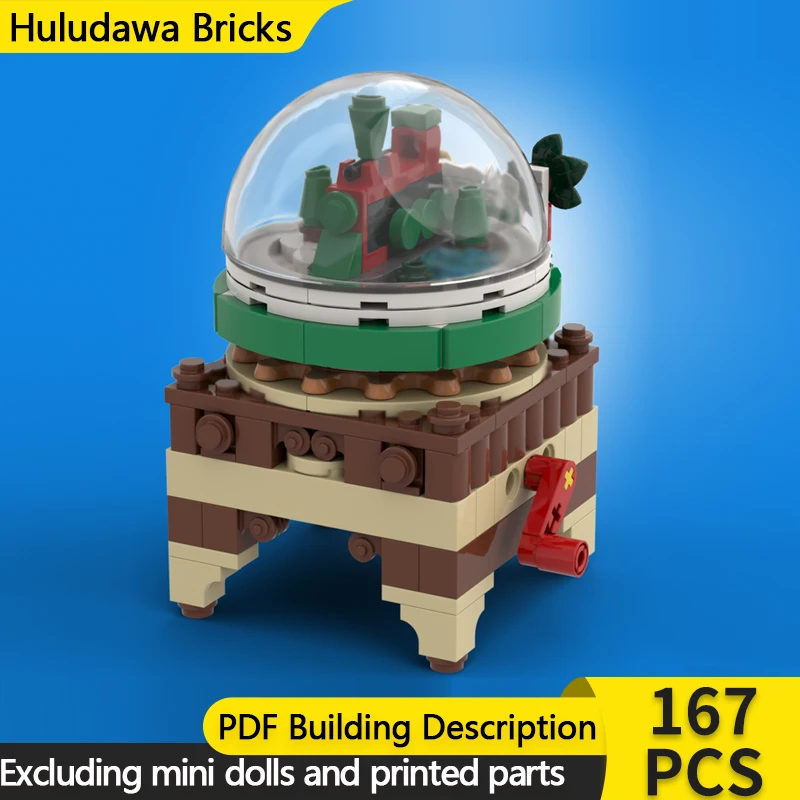 City Street View Model MOC Building Bricks Turntable Train Snow Globe Modular Technology Children Holiday Gift Assemble Toy Suit
City Street View Model MOC Building Bricks Turntable Train Snow Globe Modular Technology Children Holiday Gift Assemble Toy Suit