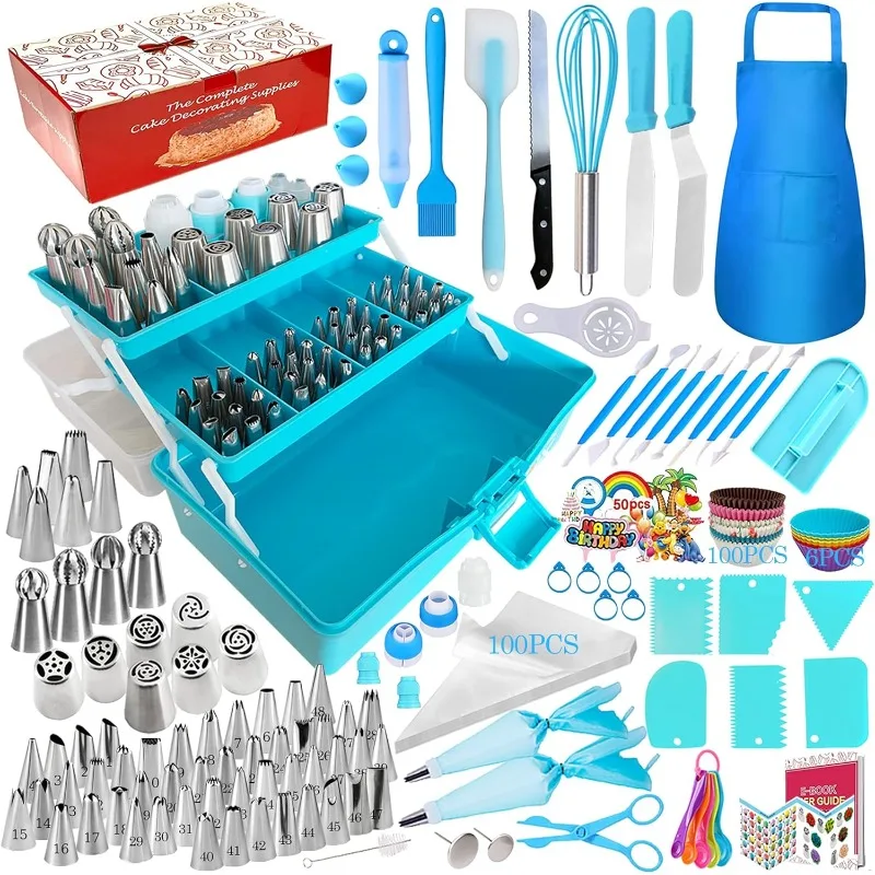Cake Decorating Tools Supplies Kit - 368Pcs Baking Supplies with Storage Case for Beginners
Cake Decorating Tools Supplies Kit - 368Pcs Baking Supplies with Storage Case for Beginners