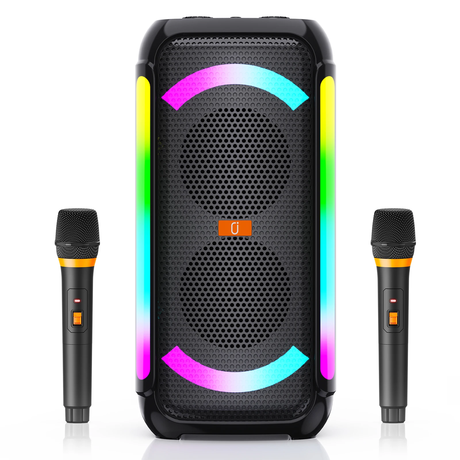 JYX Karaoke Speaker with 2 Wireless Microphones,Portable Bluetooth, DJ Lights, Powerful Sound with Strong Bass,Ideal for Parties
JYX Karaoke Speaker with 2 Wireless Microphones,Portable Bluetooth, DJ Lights, Powerful Sound with Strong Bass,Ideal for Parties