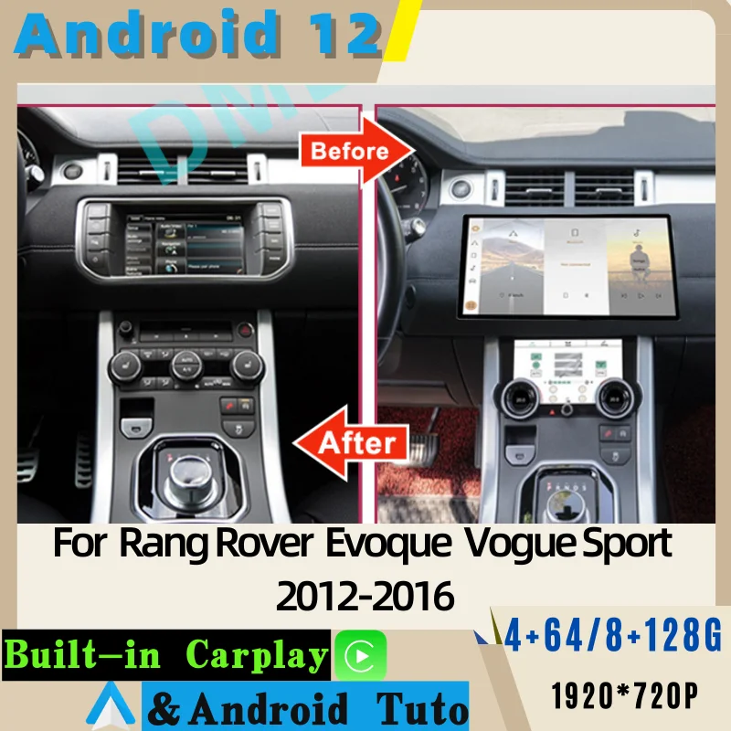 Android 12 8+128G Car Dvd Radio Multimedia Player GPS For Land Rover RangeRover Evoque LRX L538 Vogue L405 Sports L494 DISCOVE
Android 12 8+128G Car Dvd Radio Multimedia Player GPS For Land Rover RangeRover Evoque LRX L538 Vogue L405 Sports L494 DISCOVE