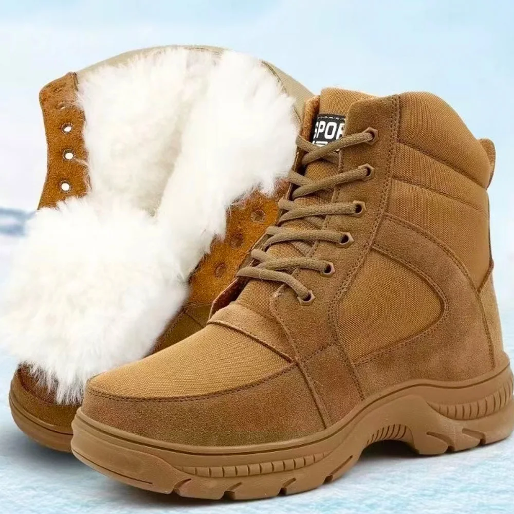 Outdoor Travel Trek Hike Train Climb Boots Fashion Men's Shoes Warm Wool Fur Winter Snow Lace-up Ankle Boot Wear-resistant Shoe
Outdoor Travel Trek Hike Train Climb Boots Fashion Men's Shoes Warm Wool Fur Winter Snow Lace-up Ankle Boot Wear-resistant Shoe