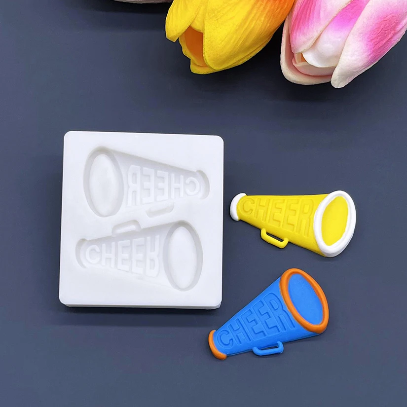 CHEER Design Cheering Horn Silicone Fondant Cake Chocolate Candy Silicone Decorating Mold Tools
CHEER Design Cheering Horn Silicone Fondant Cake Chocolate Candy Silicone Decorating Mold Tools