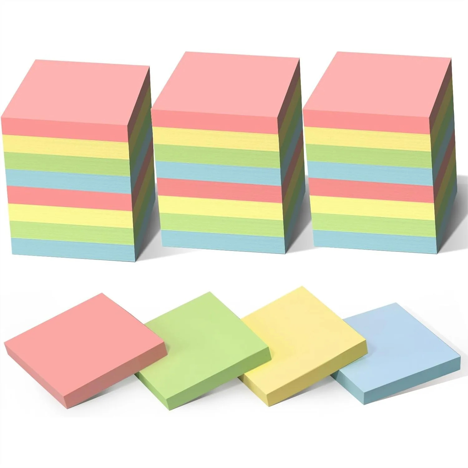 Sticky Notes 3x3 Inch 2800 Sheets, 28 Pads Pastel Colors Self-Stick for Office School Home
Sticky Notes 3x3 Inch 2800 Sheets, 28 Pads Pastel Colors Self-Stick for Office School Home