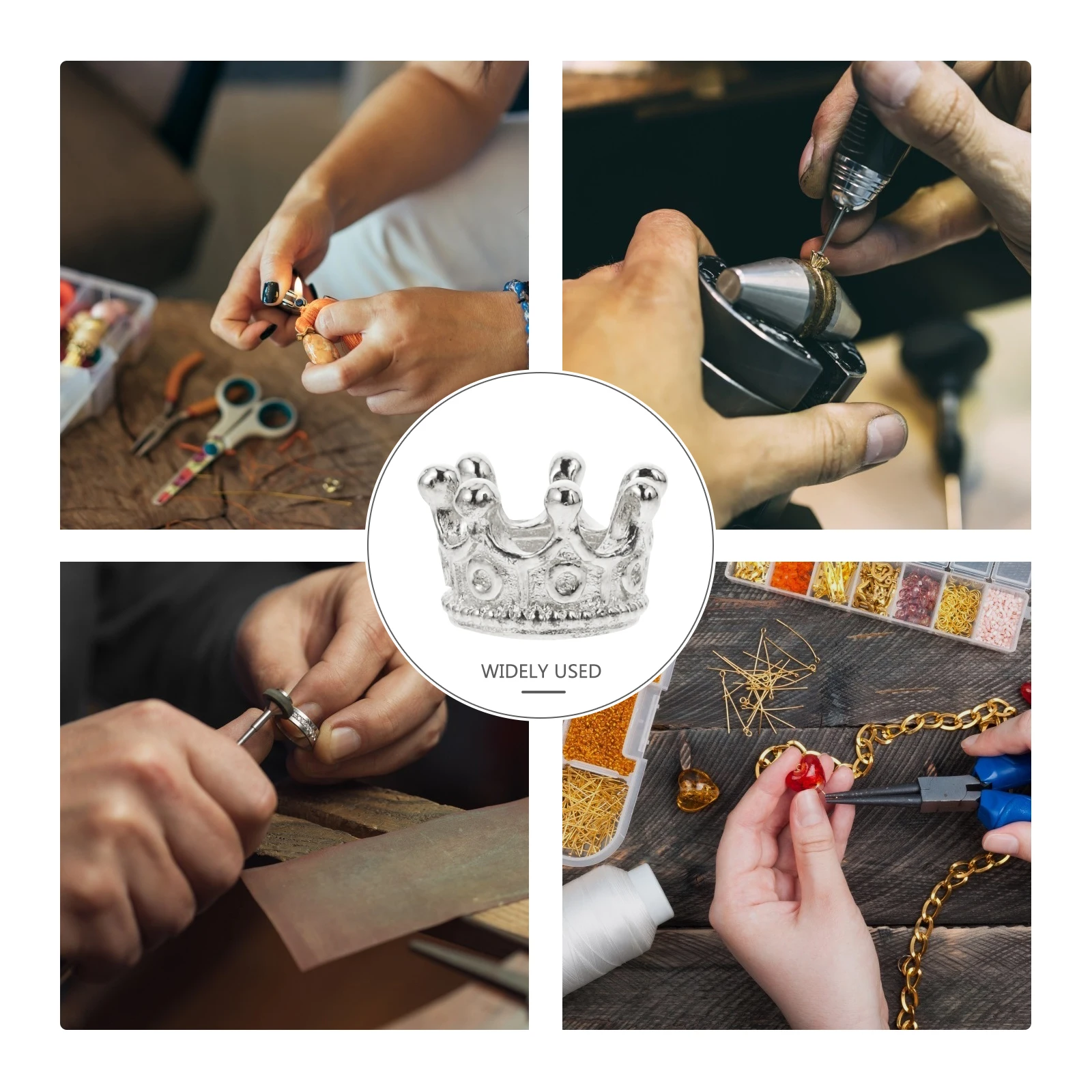 50 pcs Mini Crown Jewelry Accessories Shape Pendant Accessories Alloy DIY Necklace Bracelet Supplies Gifts
50 pcs Mini Crown Jewelry Accessories Shape Pendant Accessories Alloy DIY Necklace Bracelet Supplies Gifts
