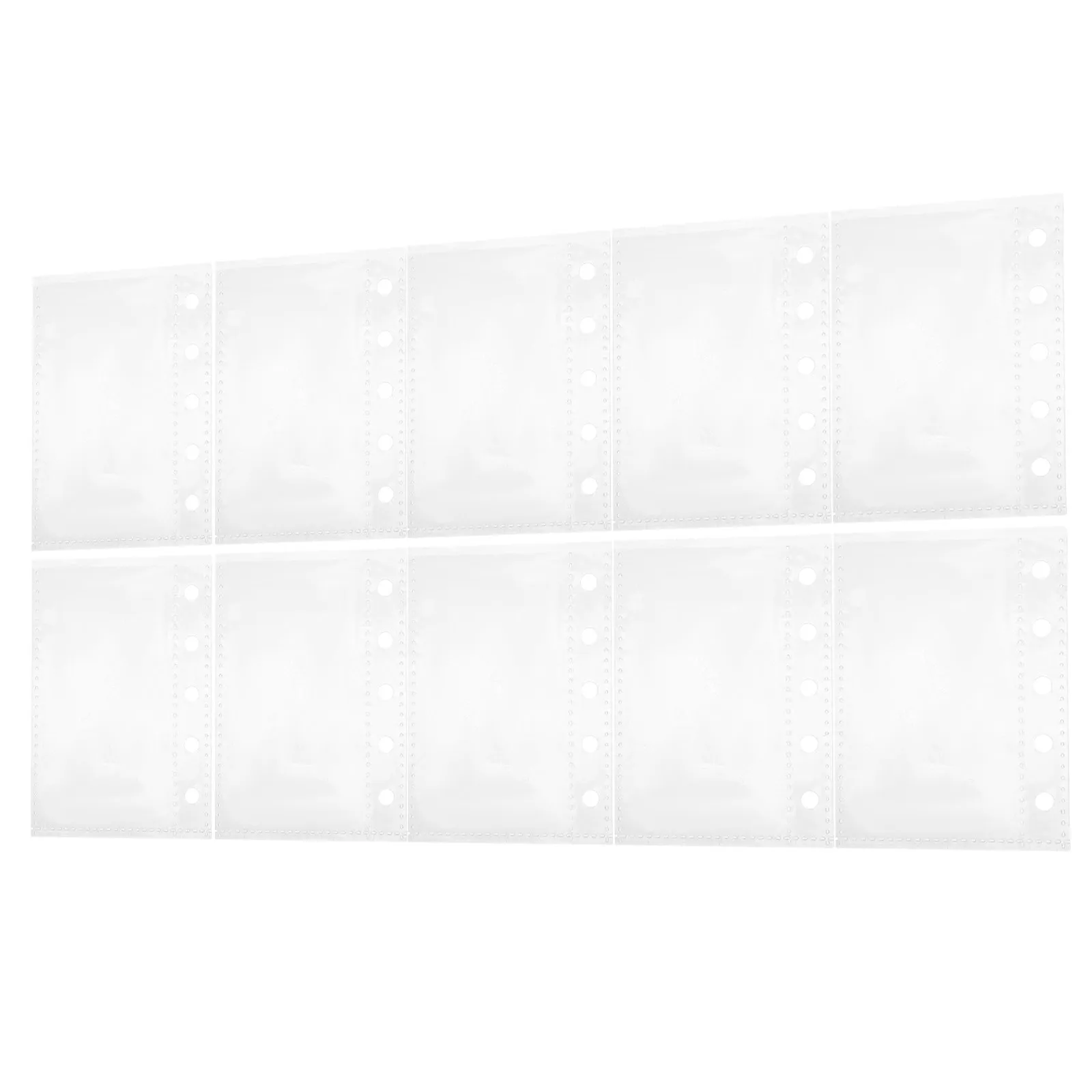 10 Sheets Photo Album Inner Pages Double Sided Clear Plastic Card Sleeves Pocket for 5 Ring Binder Transparent Card Holder
10 Sheets Photo Album Inner Pages Double Sided Clear Plastic Card Sleeves Pocket for 5 Ring Binder Transparent Card Holder