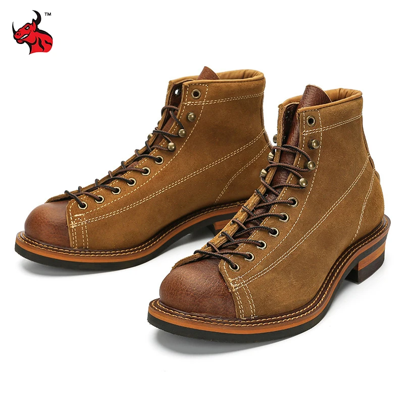 Retro Motorcycle Boots Men Cowhide Genuine Leather Durable Hight-Top Motorbike Boots High Quality Moto Rider Ankle Boots 35-44
Retro Motorcycle Boots Men Cowhide Genuine Leather Durable Hight-Top Motorbike Boots High Quality Moto Rider Ankle Boots 35-44