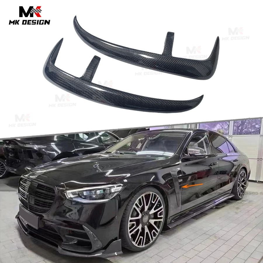Carbon Fiber Front Side Fender Trim for Mercedes Benz S Class W223 2022+ Car Fender Splitters Fins Body Kit
Carbon Fiber Front Side Fender Trim for Mercedes Benz S Class W223 2022+ Car Fender Splitters Fins Body Kit