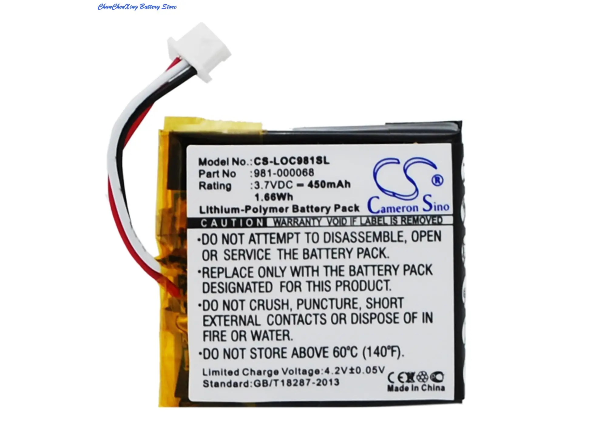 Cameron Sino 450mAh Wireless Headset Battery 981-000068 for Logitech ClearChat PC
Cameron Sino 450mAh Wireless Headset Battery 981-000068 for Logitech ClearChat PC