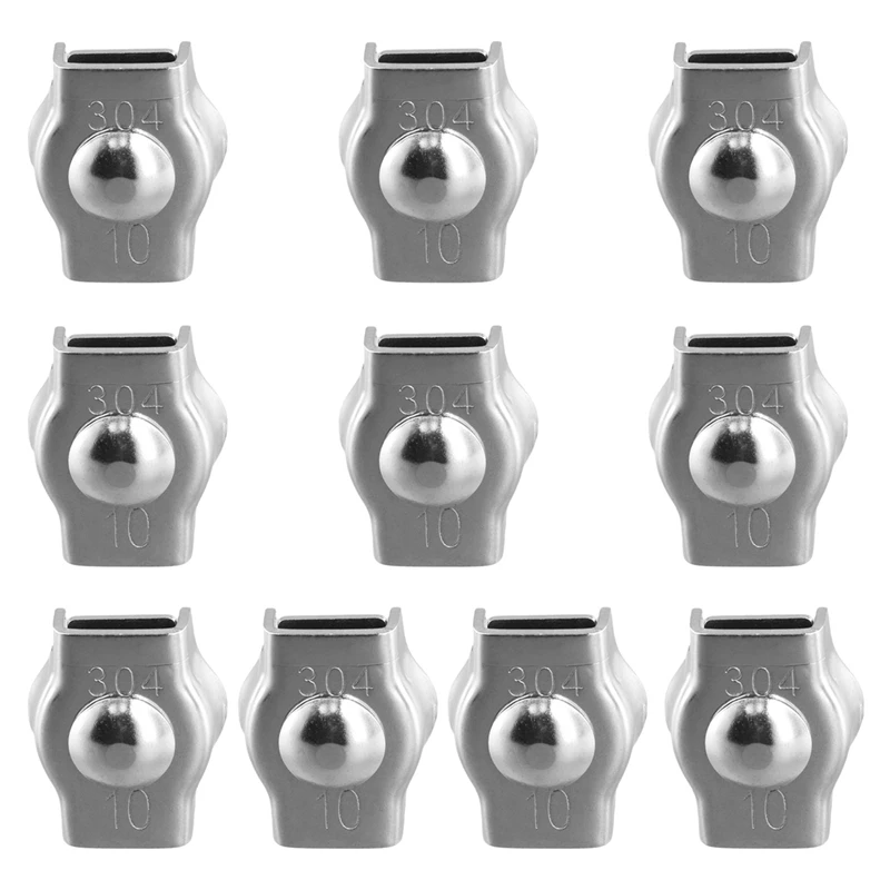 10Pcs Clamps, Wire Cord Clamps, Stainless Steel 304 Cable Clamps, Wire Rope Steel Cable Fixing Clip M10
10Pcs Clamps, Wire Cord Clamps, Stainless Steel 304 Cable Clamps, Wire Rope Steel Cable Fixing Clip M10