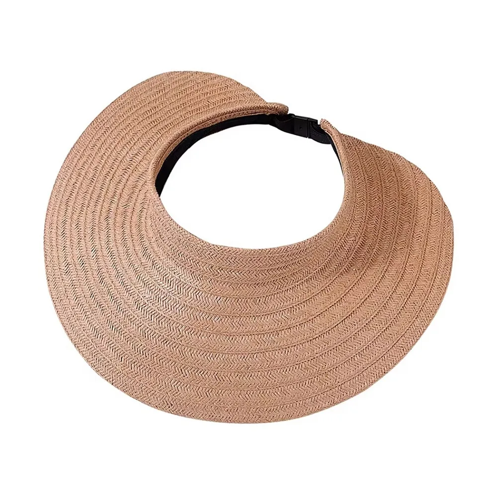 Fashion UV-Resistant Visor Straw Visor Hat Empty Top UV Protection Wide Brim Visor Foldable Visor Hat Sun Protection
Fashion UV-Resistant Visor Straw Visor Hat Empty Top UV Protection Wide Brim Visor Foldable Visor Hat Sun Protection