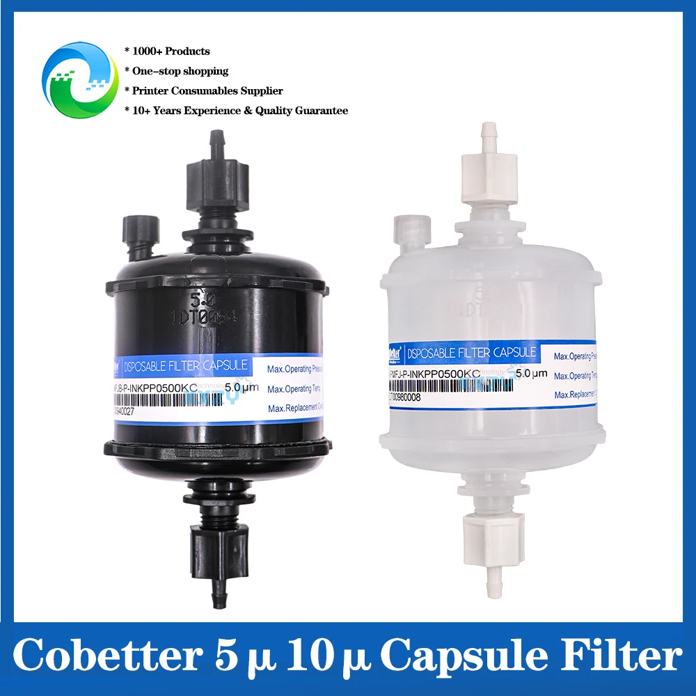 Капсульный фильтр Cobetter 5um 10um для цифровой текстильной печатной машины, УФ-принтер, оригинальный чернильный фильтр
Капсульный фильтр Cobetter 5um 10um для цифровой текстильной печатной машины, УФ-принтер, оригинальный чернильный фильтр