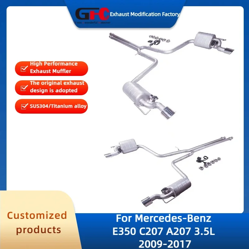 GFC Catback Valvetronic Exhaust Pipe for Mercedes-Benz E350 C207 A207 3.5L 2009-2017 High-Performance Exhaust Muffler System
GFC Catback Valvetronic Exhaust Pipe for Mercedes-Benz E350 C207 A207 3.5L 2009-2017 High-Performance Exhaust Muffler System