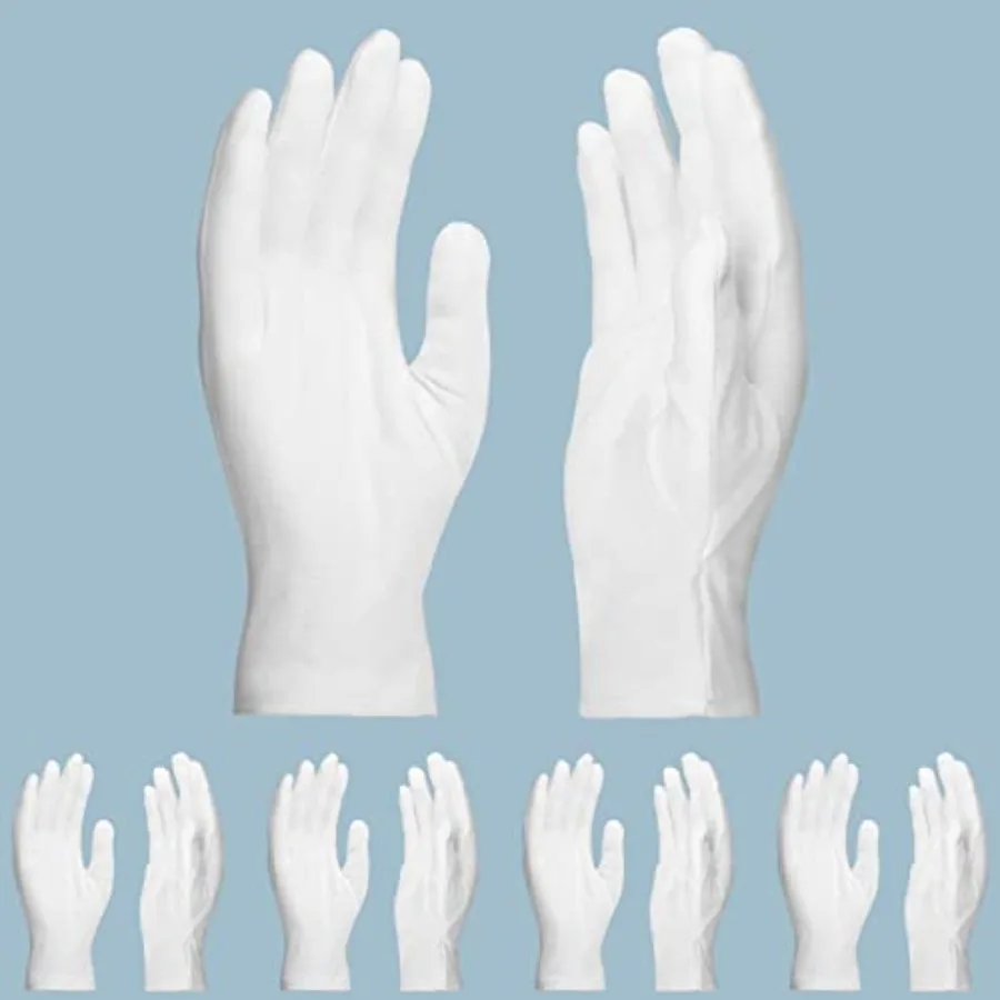 5 Pairs Large Archival Photo Gloves, Work Gloves For Handling Art Working Photography Men and Womens Cloth Gloves Liners Bulk f
5 Pairs Large Archival Photo Gloves, Work Gloves For Handling Art Working Photography Men and Womens Cloth Gloves Liners Bulk f