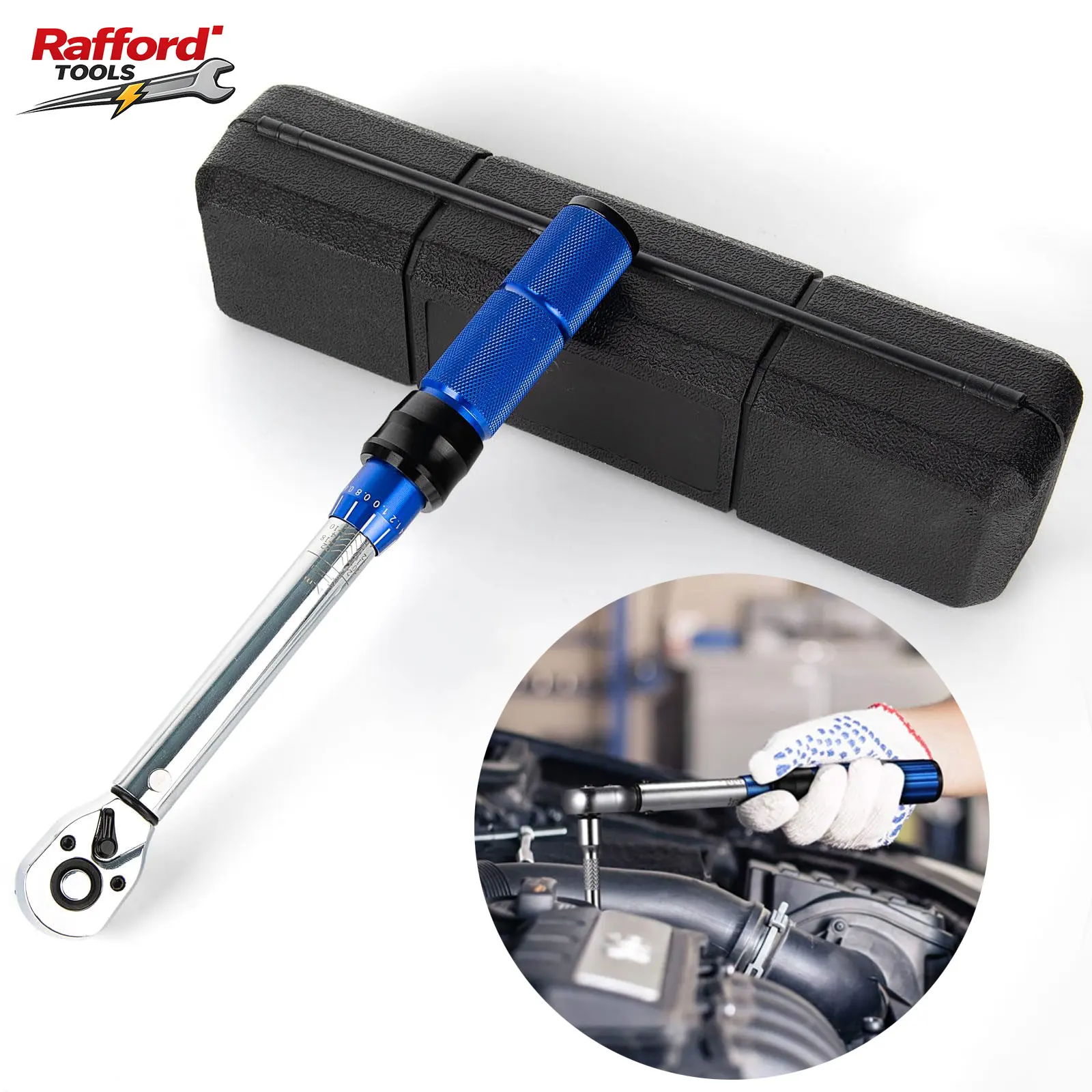 Rafford Torque Wrench 1/4 Inch 2-24 NM with 72 Teeth Reversible Ratchet Head Bicycle & Motorcycle Torque Wrench Set 0.2 NM Micro
Rafford Torque Wrench 1/4 Inch 2-24 NM with 72 Teeth Reversible Ratchet Head Bicycle & Motorcycle Torque Wrench Set 0.2 NM Micro
