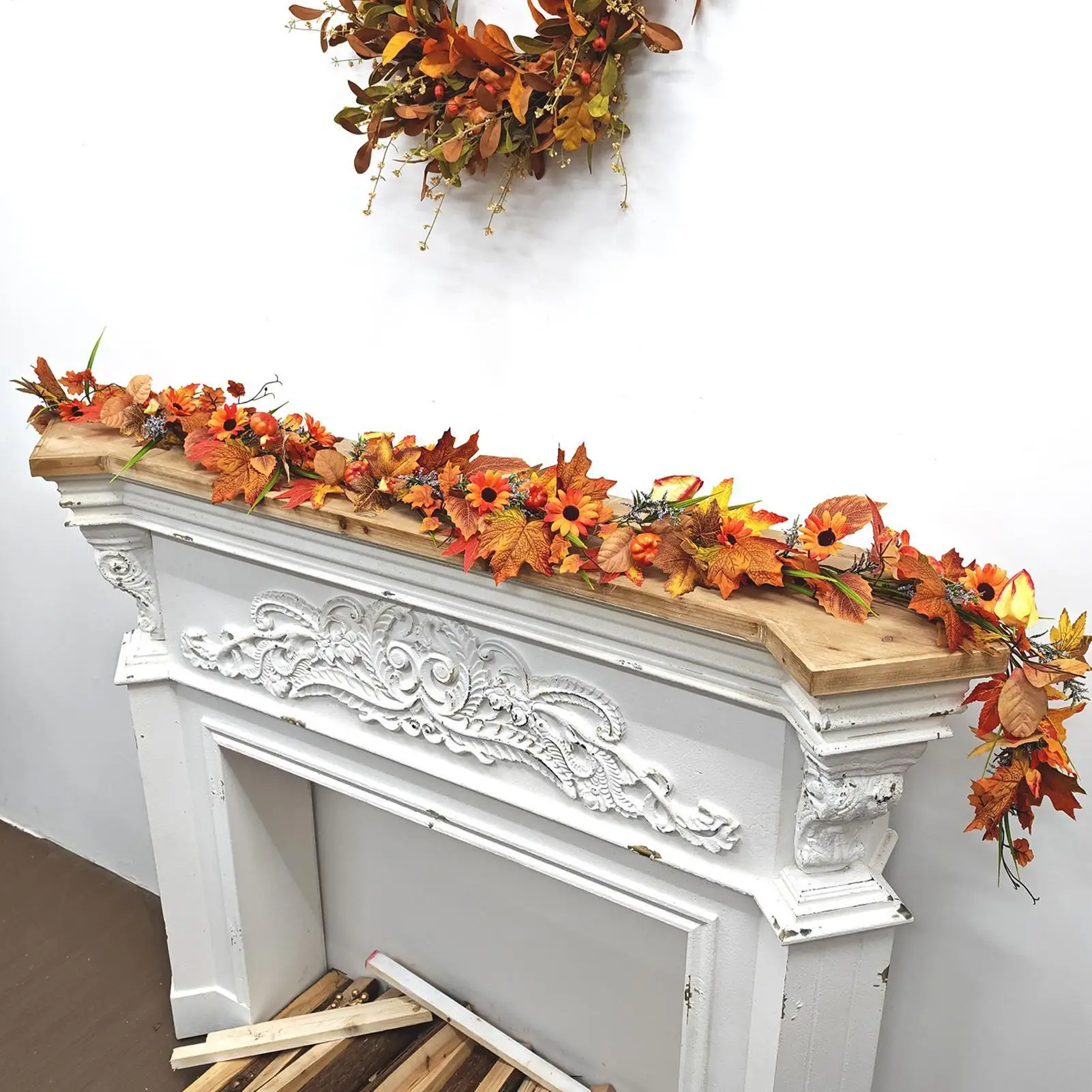 Autumn Leaves Garland Thanksgiving Party Decorations Fall Decor Garland With Pumpkin For Party Fireplace Front Door Patio Porch
Autumn Leaves Garland Thanksgiving Party Decorations Fall Decor Garland With Pumpkin For Party Fireplace Front Door Patio Porch
