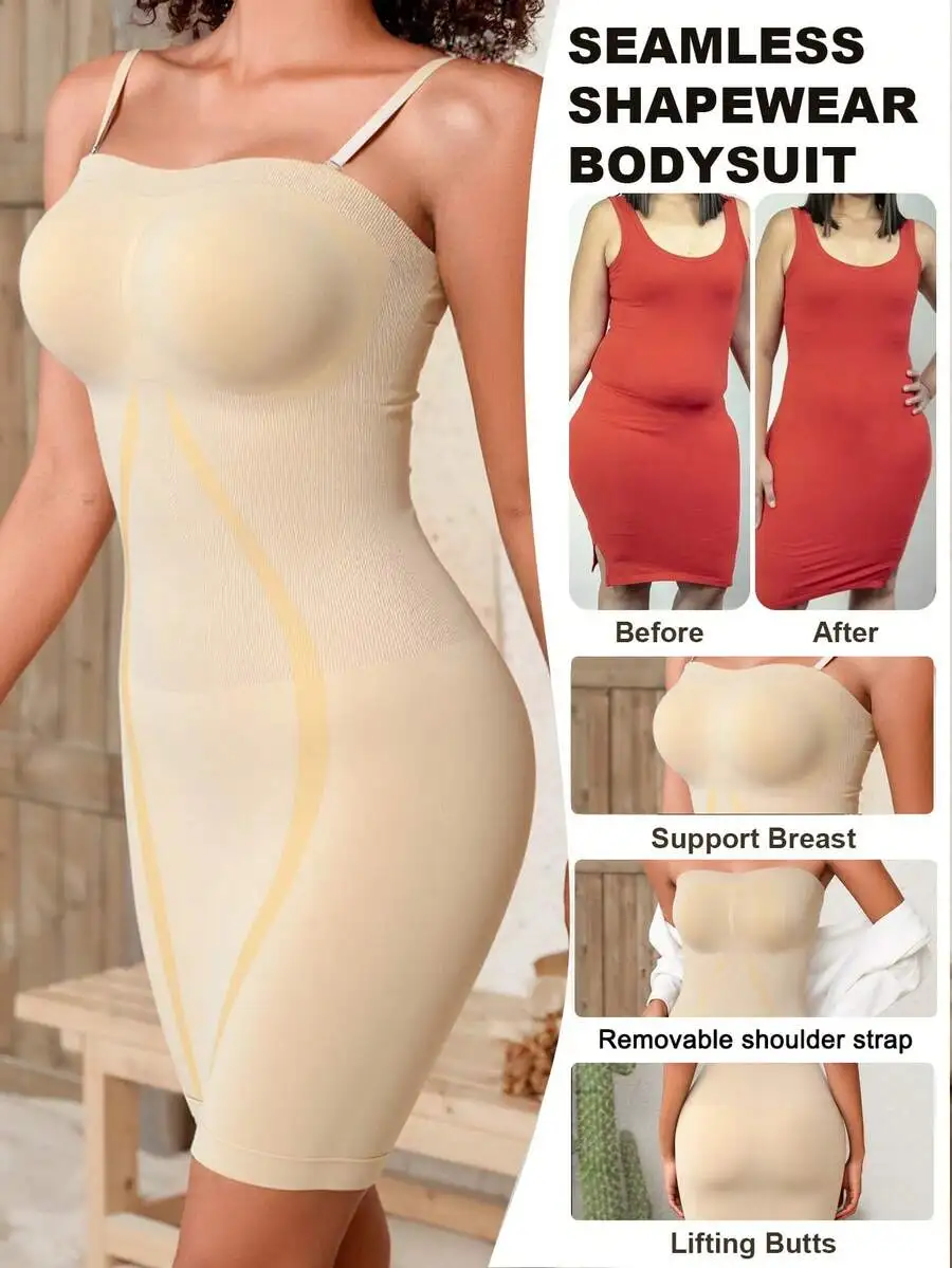 Seamless Women’s Full-Body Shapewear Bodysuit With Removable Straps, Waist Slimming And Butt Lifting Design
Seamless Women’s Full-Body Shapewear Bodysuit With Removable Straps, Waist Slimming And Butt Lifting Design