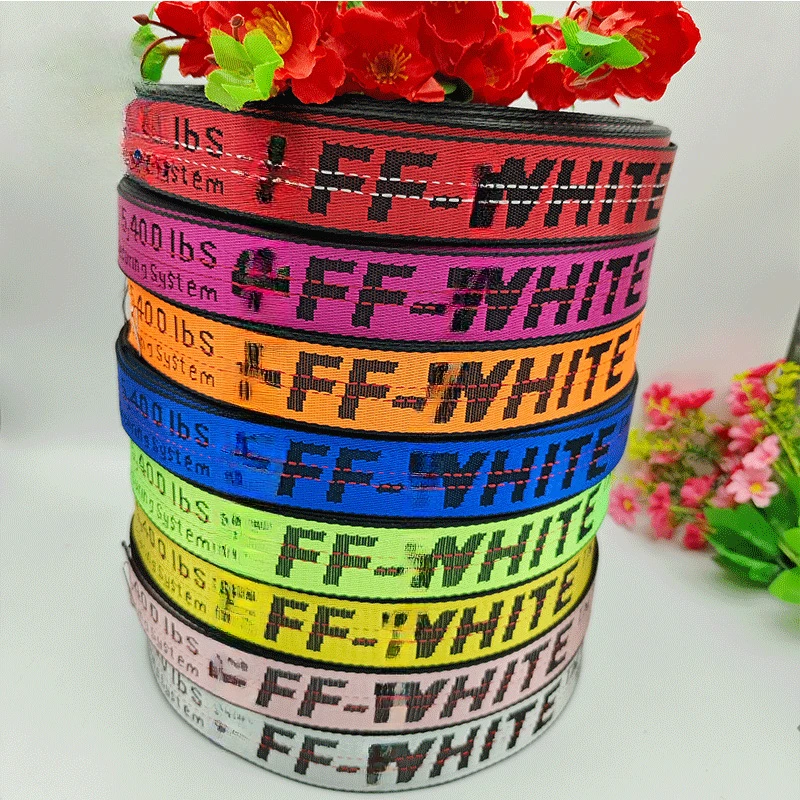 OIFF new color imitation nylon jacquard ribbon shoulder strap shoes and hats clothing wholesale
OIFF new color imitation nylon jacquard ribbon shoulder strap shoes and hats clothing wholesale