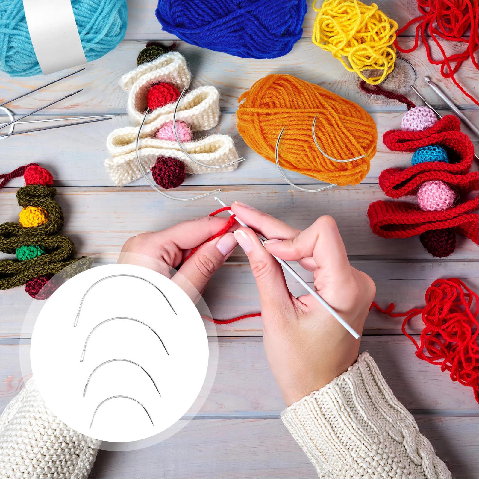 48 Pieces Big Eye Curved Needles Premium Metal Hand Sewing Needles 4 Sizes 35 3 25 2 Inch for Craft Sewing Repair
48 Pieces Big Eye Curved Needles Premium Metal Hand Sewing Needles 4 Sizes 35 3 25 2 Inch for Craft Sewing Repair