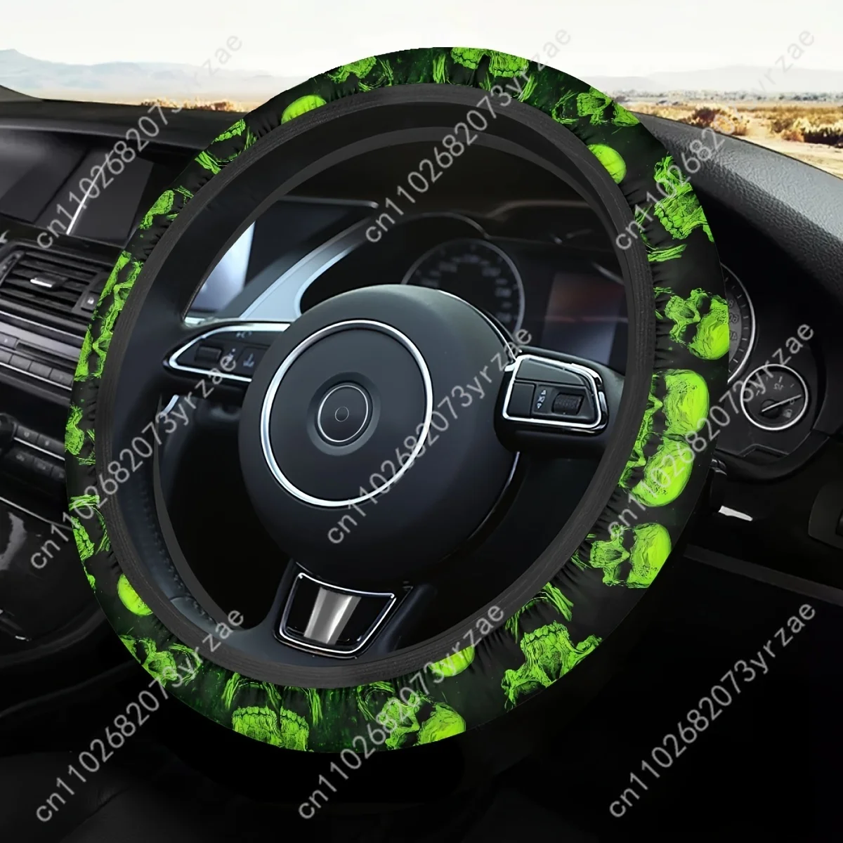 Green Glow Skull Car Steering Wheels Cover Universal Type Environmental Friendly Comfort Non-slip Breathable Steering Wheel Wrap
Green Glow Skull Car Steering Wheels Cover Universal Type Environmental Friendly Comfort Non-slip Breathable Steering Wheel Wrap
