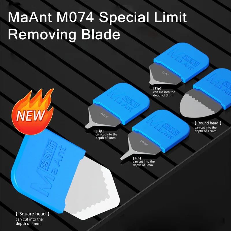 MaAnt M074 Предел разборки Лезвие для удаления мобильного телефона Ремонт ЖК-экрана Задняя крышка Набор лезвий для демонтажа средней рамы
MaAnt M074 Предел разборки Лезвие для удаления мобильного телефона Ремонт ЖК-экрана Задняя крышка Набор лезвий для демонтажа средней рамы