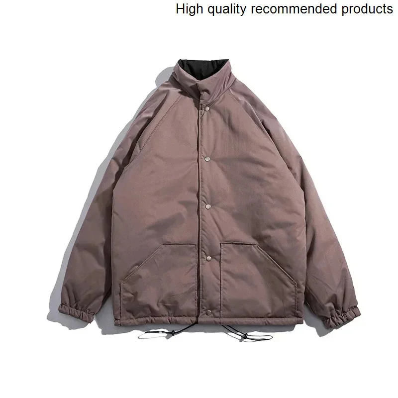 Wear Can Double Winter Sided Jacket Men Japan Streetwear Fashion Loose Casual Vintage Cargo Parkas Jacket Outerwear Male Coat
Wear Can Double Winter Sided Jacket Men Japan Streetwear Fashion Loose Casual Vintage Cargo Parkas Jacket Outerwear Male Coat