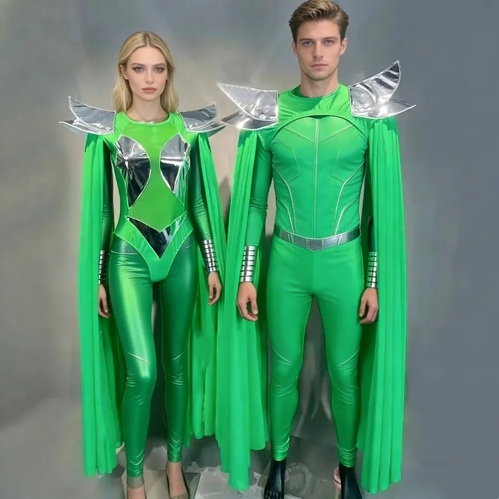 Men Women Group Sexy Stage Wear Fly Shoulder Bodysuit Halloween Costume Festival Rave Role-playing Singer Performance Stage Wear
Men Women Group Sexy Stage Wear Fly Shoulder Bodysuit Halloween Costume Festival Rave Role-playing Singer Performance Stage Wear