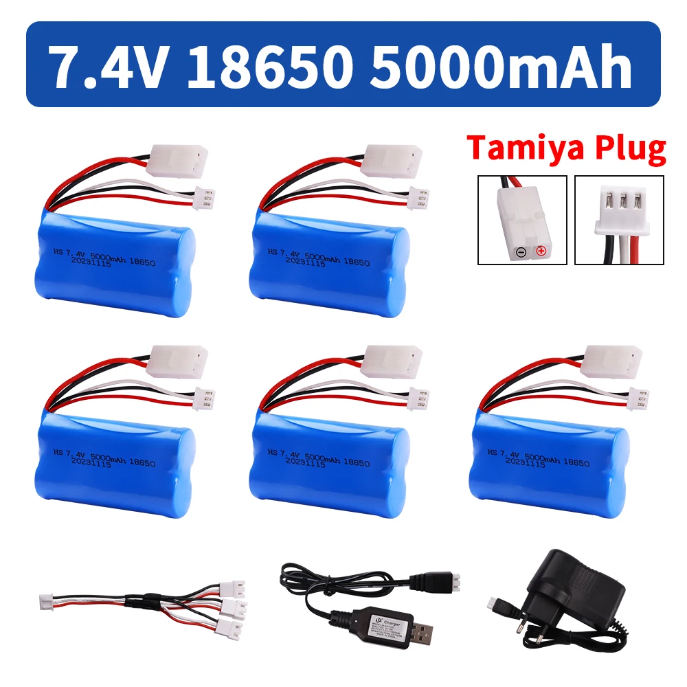 7.4V 5000mAH Li-ion Batery with Tamiya Plug 2S for remote control helicopter Car Tank Boat Toy 7.4 V 18650 Toy Lipo battery
7.4V 5000mAH Li-ion Batery with Tamiya Plug 2S for remote control helicopter Car Tank Boat Toy 7.4 V 18650 Toy Lipo battery