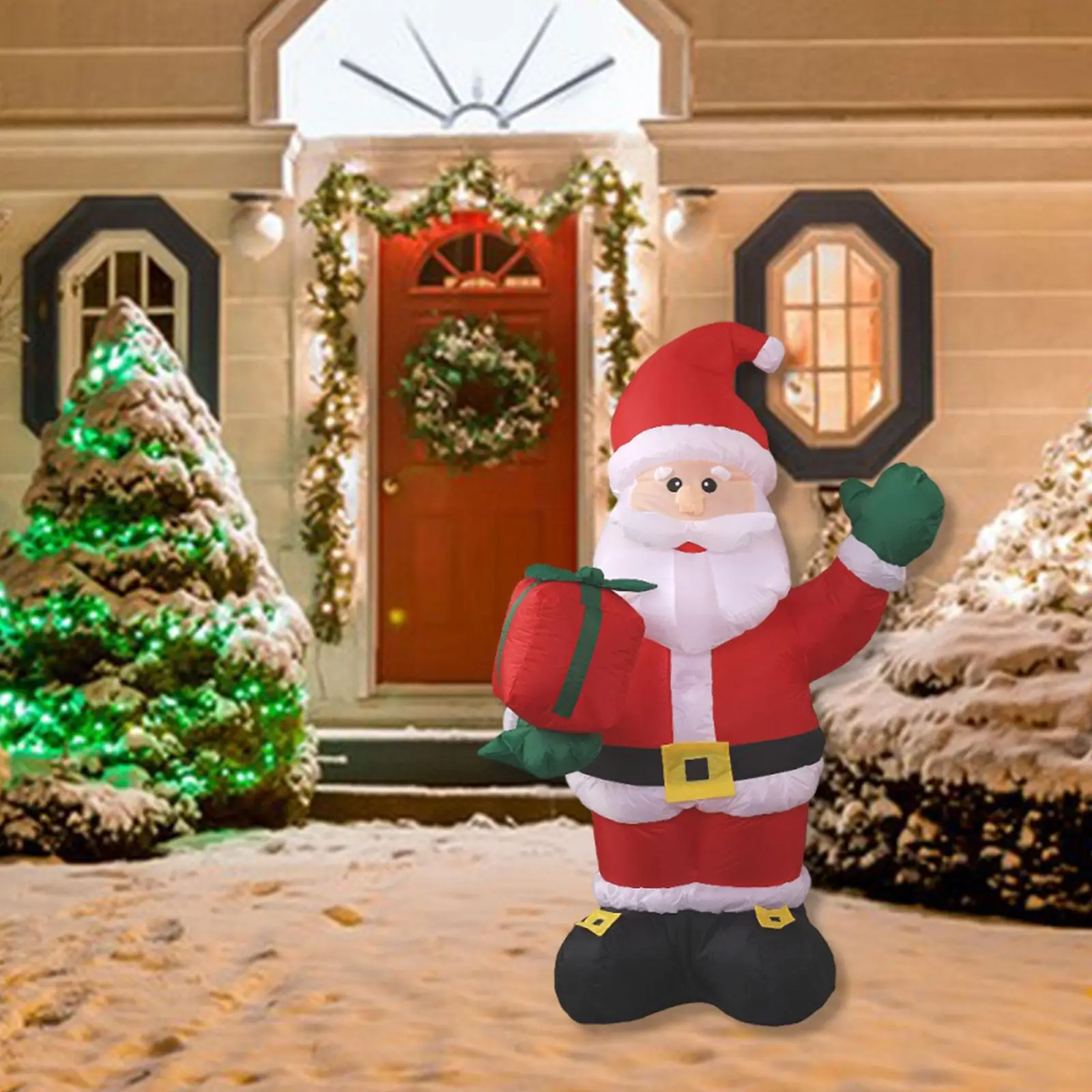 Outdoor Santa Claus Inflatable Christmas Decor Multicolor 1.35m Yard Ornament with Gift Bag for Party Garden Patio
Outdoor Santa Claus Inflatable Christmas Decor Multicolor 1.35m Yard Ornament with Gift Bag for Party Garden Patio