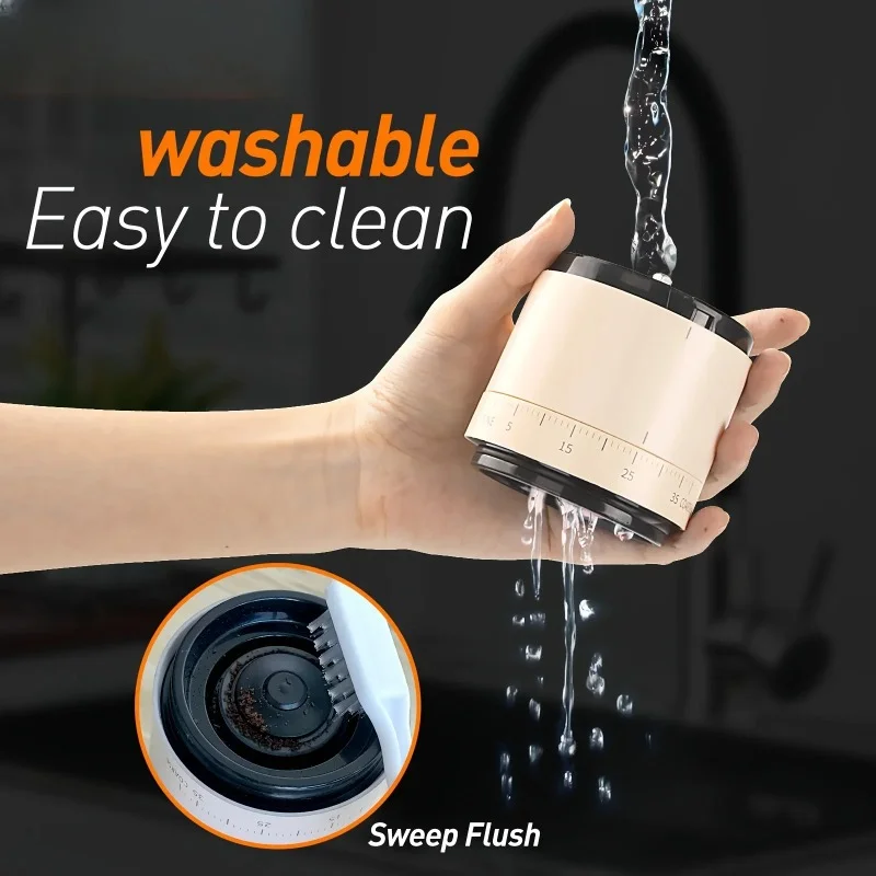 Portable Electric Coffee Bean Grinder 38 Gear Adjustable USB Charge 1500mAh Rechargeable Mini Coffee Machine for Household Use
Portable Electric Coffee Bean Grinder 38 Gear Adjustable USB Charge 1500mAh Rechargeable Mini Coffee Machine for Household Use