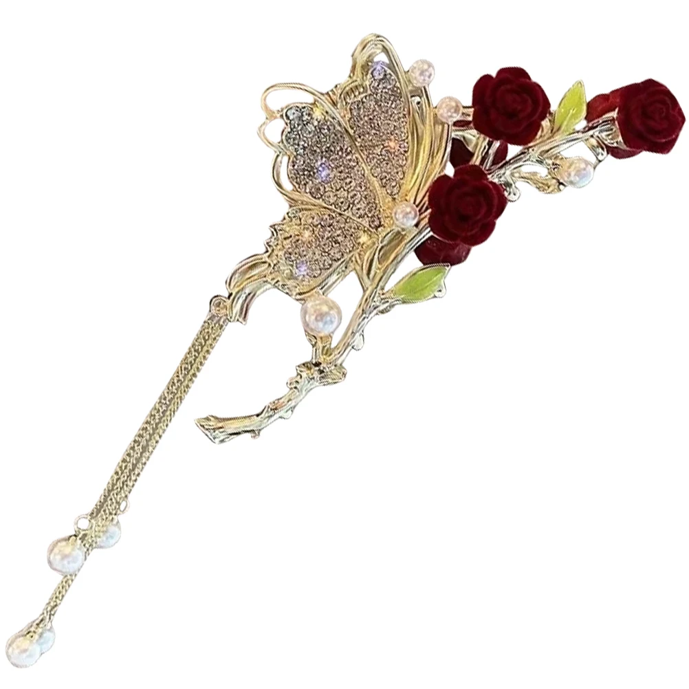 Rose Flower Claw Clip Durable Chic Color Clips for Thick Hair Wedding Office Travel Use Bobby Pins Back Hair Tool
Rose Flower Claw Clip Durable Chic Color Clips for Thick Hair Wedding Office Travel Use Bobby Pins Back Hair Tool