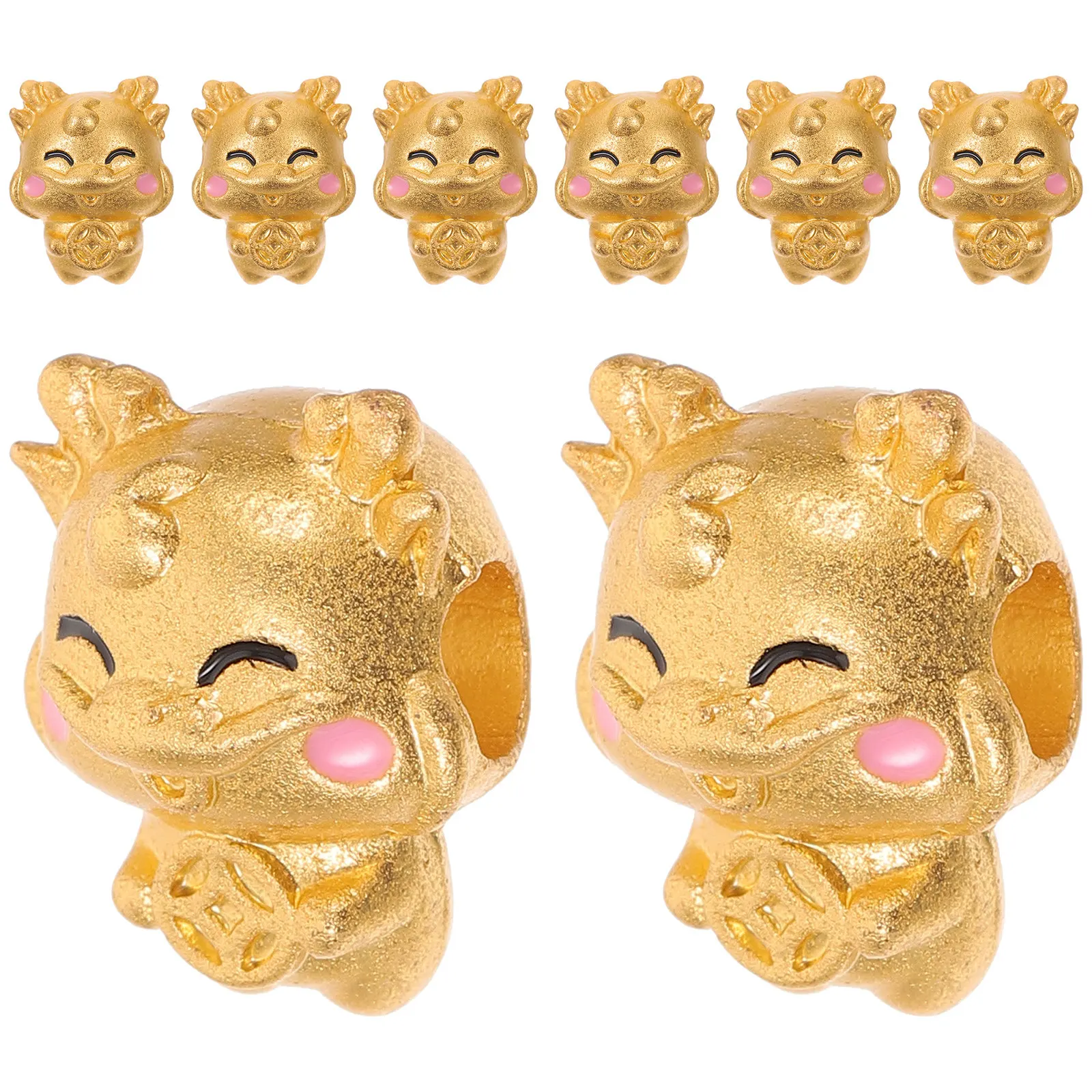 8Pcs Dragon Shaped Spacer Beads Loose DIY Jewelry Making Beads for Necklace Bracelet Hair Tie Craft Supplies Cute Exquisite
8Pcs Dragon Shaped Spacer Beads Loose DIY Jewelry Making Beads for Necklace Bracelet Hair Tie Craft Supplies Cute Exquisite