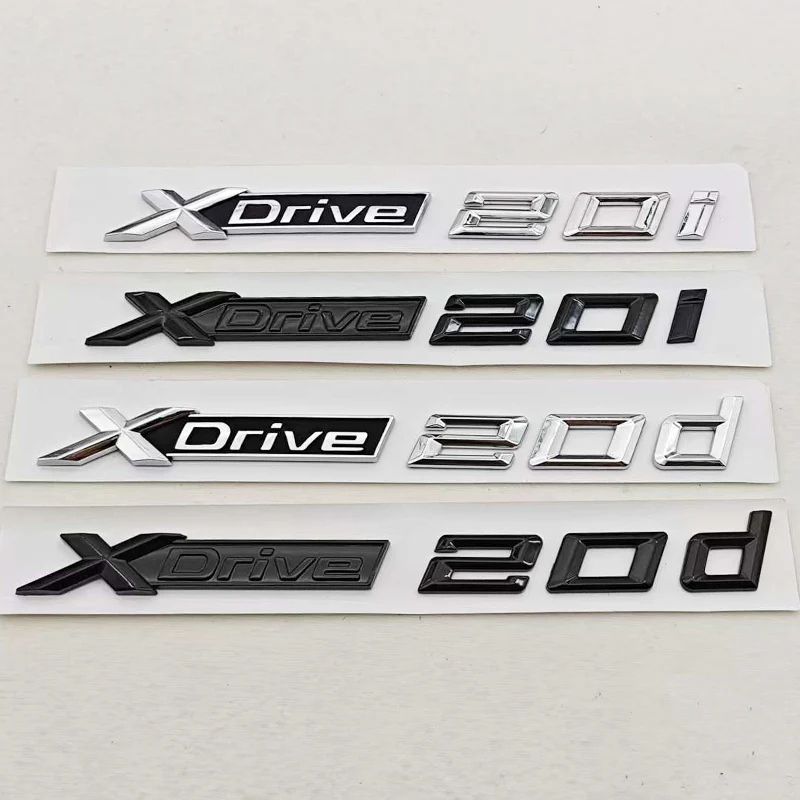 3D ABS Chrome Black Car Letters Logo XDrive 20i 20d Badge Rear Trunk Emblem Side Door Sticker Decals For BMW XDrive Accessories
3D ABS Chrome Black Car Letters Logo XDrive 20i 20d Badge Rear Trunk Emblem Side Door Sticker Decals For BMW XDrive Accessories