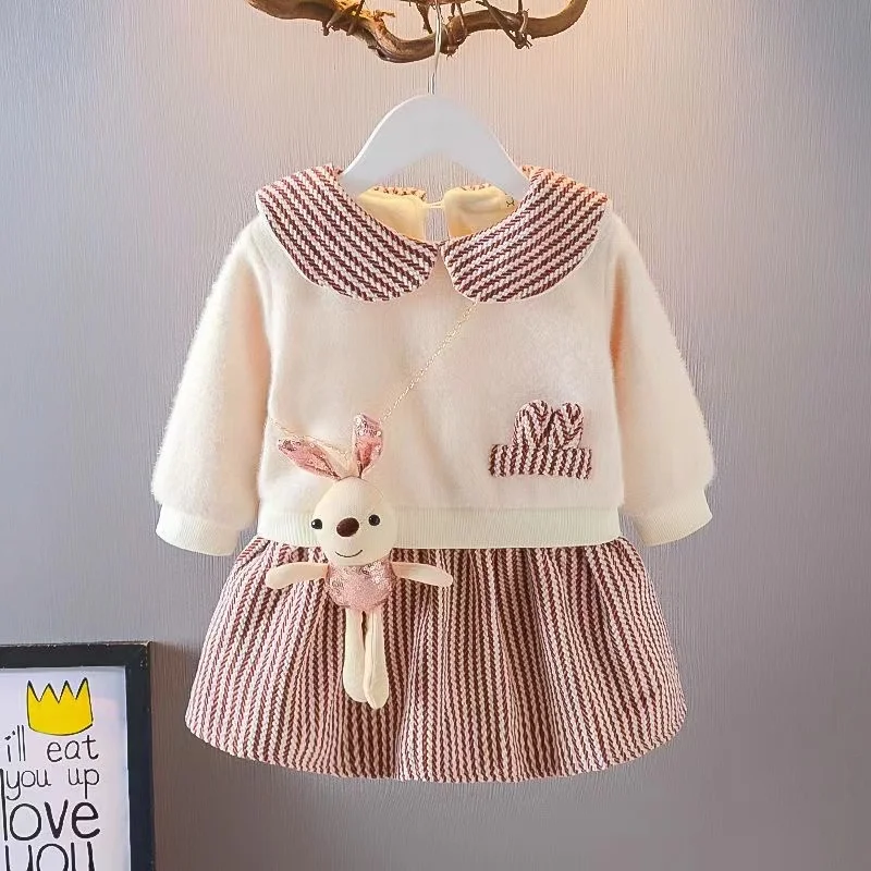 Girls Cute Dresses Autumn Winter 2024 Children Thick Velvet Princess Dress For Baby Party Clothes Kids Sweaters Dress Toddler 6Y
Girls Cute Dresses Autumn Winter 2024 Children Thick Velvet Princess Dress For Baby Party Clothes Kids Sweaters Dress Toddler 6Y