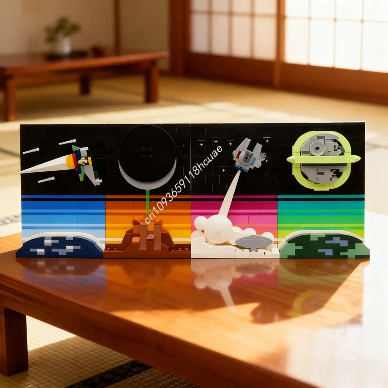 832pcs MOC SW Tales The Space Age Scenes Star Battle Model Toys Building Blocks Construction Christmas Gift Creative Idea
832pcs MOC SW Tales The Space Age Scenes Star Battle Model Toys Building Blocks Construction Christmas Gift Creative Idea