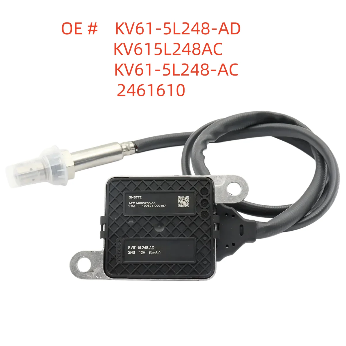 High quality KV61-5L248-AD KV615L248AC KV61-5L248-AC 2461610 Nitrogen Oxide NOx Sensor For Ford
High quality KV61-5L248-AD KV615L248AC KV61-5L248-AC 2461610 Nitrogen Oxide NOx Sensor For Ford