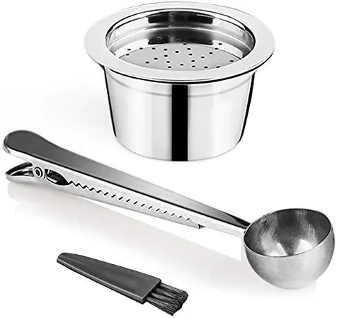 Sesama Reusable K-Cup Filter for Keurig Verismo – Stainless Steel Coffee Pod + Spoon – Eco-Friendly Refillable Capsule
Sesama Reusable K-Cup Filter for Keurig Verismo – Stainless Steel Coffee Pod + Spoon – Eco-Friendly Refillable Capsule