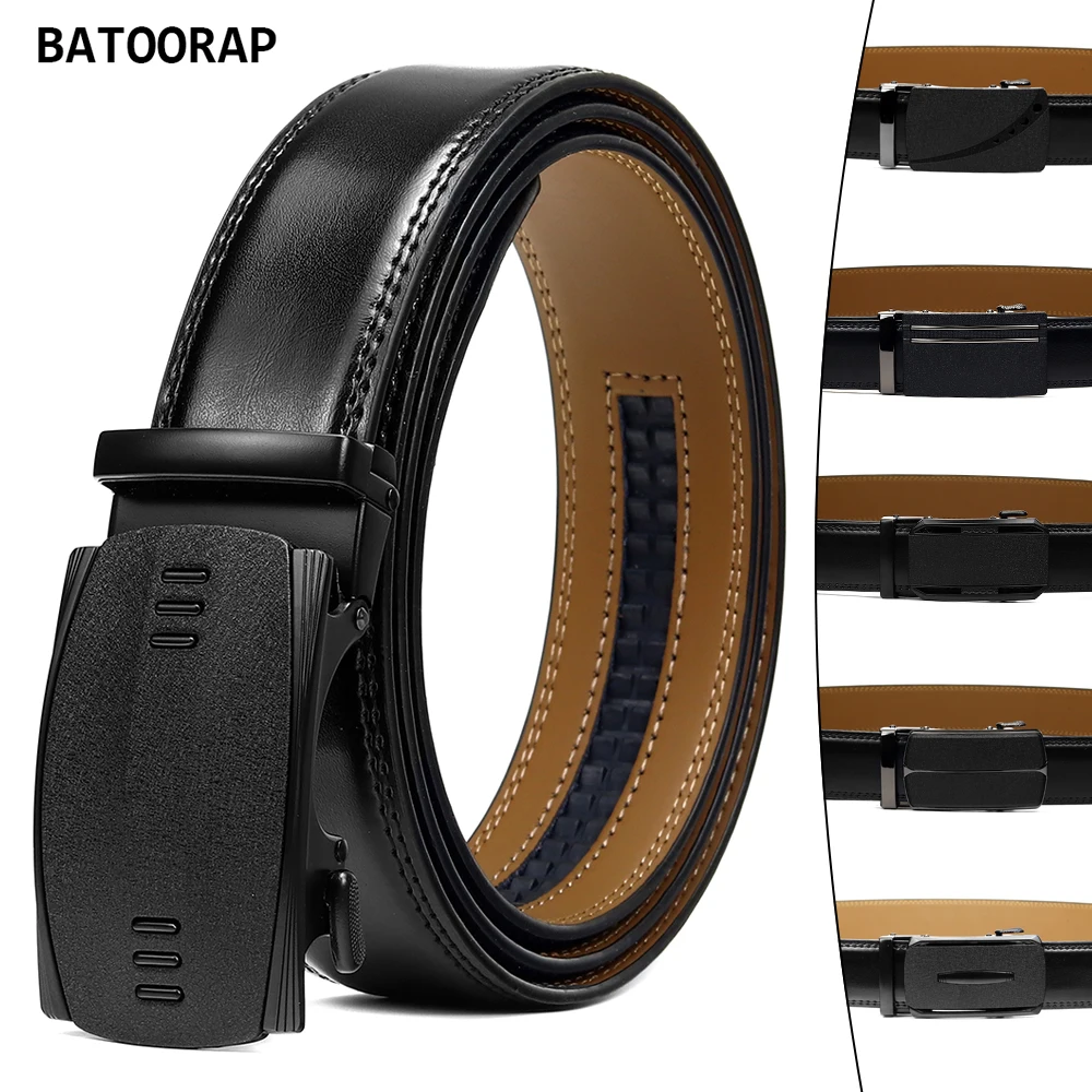 BATOORAP Belt For Men Genuine Leather Ratchet Fashion Designer Black Formal Male Business Waist Strap Buckle Automatic
BATOORAP Belt For Men Genuine Leather Ratchet Fashion Designer Black Formal Male Business Waist Strap Buckle Automatic