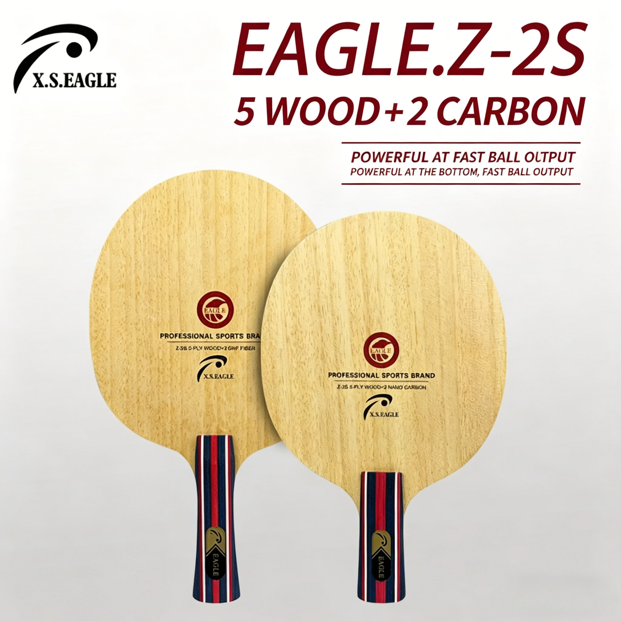 7-Ply EAGLE-Z-2S 5 Wood 2 Carbon Table Tennis Blade Offensive Type Ping Pong Bottom Plate Training Competition Ping Pong Paddle
7-Ply EAGLE-Z-2S 5 Wood 2 Carbon Table Tennis Blade Offensive Type Ping Pong Bottom Plate Training Competition Ping Pong Paddle