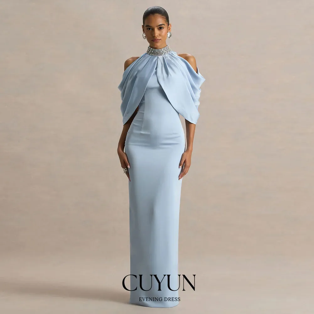 CUYUN Customized Off the Shoulder Evening Gown O-Neck Beading Straight Floor-Length Formal Dinner Gown Party Dress
CUYUN Customized Off the Shoulder Evening Gown O-Neck Beading Straight Floor-Length Formal Dinner Gown Party Dress