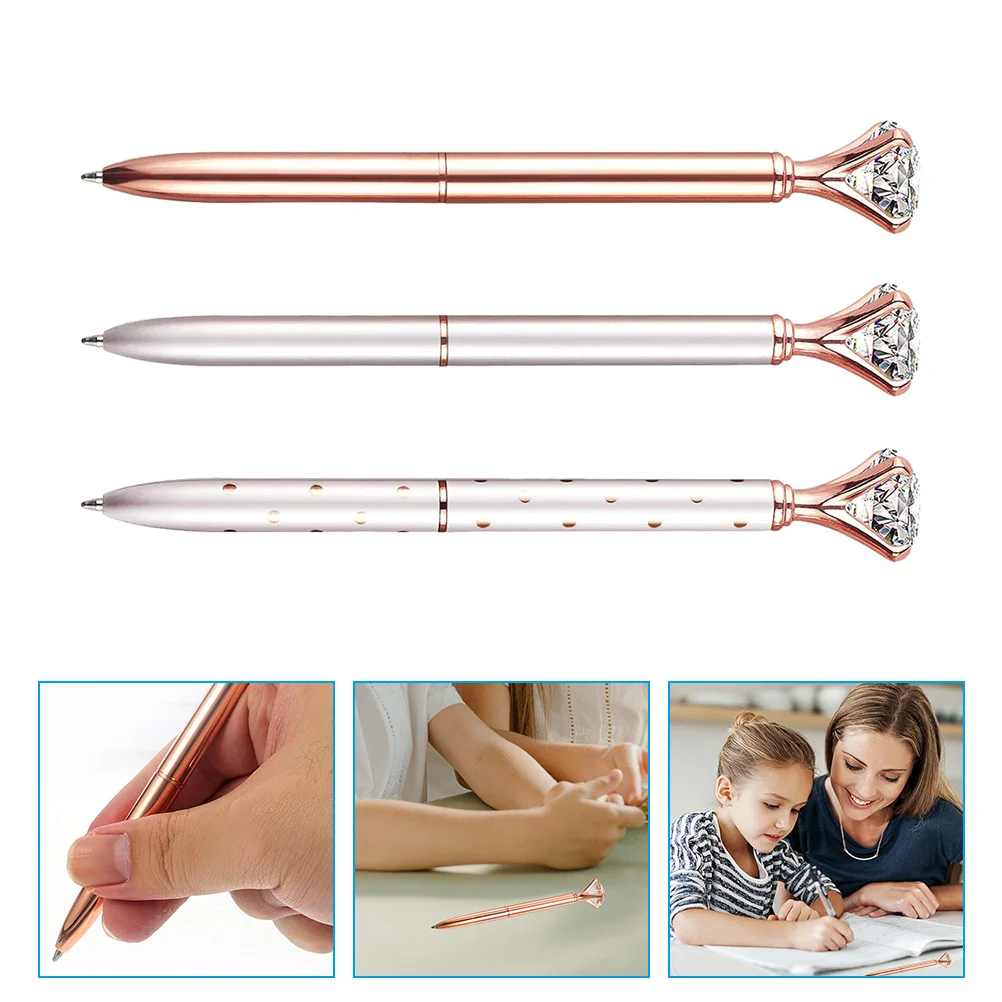 3 Pcs Diamond Ballpoint Pen Home Supplies Multi-function Students Portable Writing Office Tool Ergonomic Metal Interesting
3 Pcs Diamond Ballpoint Pen Home Supplies Multi-function Students Portable Writing Office Tool Ergonomic Metal Interesting