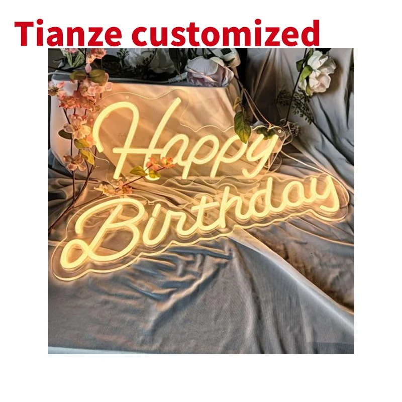 (customized)Winbo Happy Birthday neon signs, led signs neon birthday party decorations
(customized)Winbo Happy Birthday neon signs, led signs neon birthday party decorations