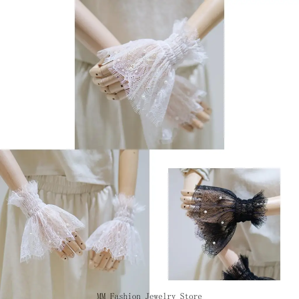 Breathable Wristband Wrist Covers With Pearls Studded Lace Patterns Nails Art Photo Props Comfortable Floral Sleeves D0UB
Breathable Wristband Wrist Covers With Pearls Studded Lace Patterns Nails Art Photo Props Comfortable Floral Sleeves D0UB