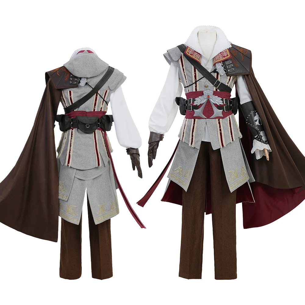 High Quality Assassin's Creed 2 Ezio Cosplay Costume Full Set With Custom Size Available For Halloween Carnival Party
High Quality Assassin's Creed 2 Ezio Cosplay Costume Full Set With Custom Size Available For Halloween Carnival Party