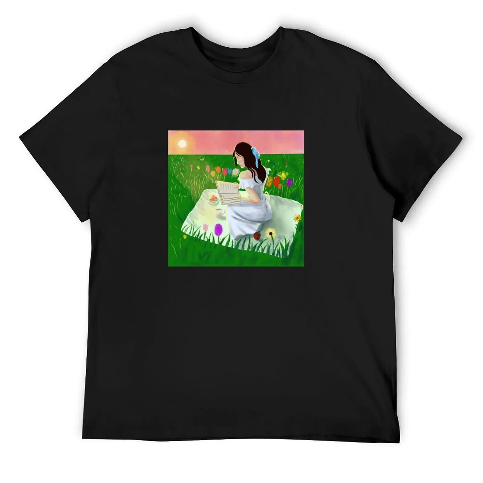 Cute girl reading outdoors T-Shirt custom t shirt shirts graphic Personalized t-shirt anime figures t shirts for men cotton
Cute girl reading outdoors T-Shirt custom t shirt shirts graphic Personalized t-shirt anime figures t shirts for men cotton