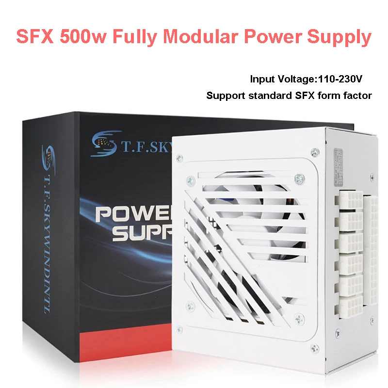 500W Power Supply 500W Fully Modular PSU for Computer Gaming Desktop Mini ITX Chassis Small Computer Case
500W Power Supply 500W Fully Modular PSU for Computer Gaming Desktop Mini ITX Chassis Small Computer Case