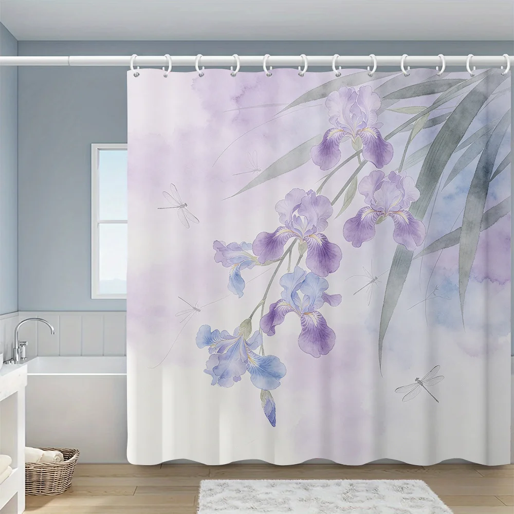 Elegant Watercolor Orchid Shower Curtain Boho Bathroom Floral Decor Purple Blue Tropical Botanical Print Waterproof Liner
Elegant Watercolor Orchid Shower Curtain Boho Bathroom Floral Decor Purple Blue Tropical Botanical Print Waterproof Liner
