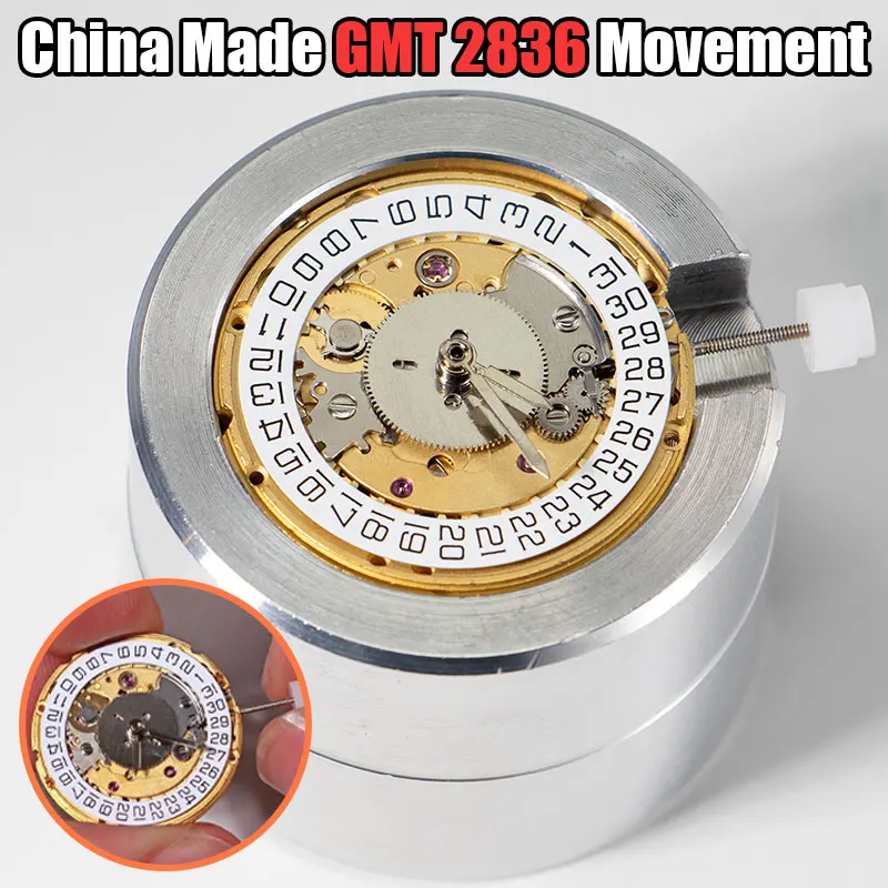 New China GMT 2836 Automatic Mechanical Movement Men Watch Movement Date Wheel at 3 o'clock ETA 2836 Movement Watch Accessories
New China GMT 2836 Automatic Mechanical Movement Men Watch Movement Date Wheel at 3 o'clock ETA 2836 Movement Watch Accessories