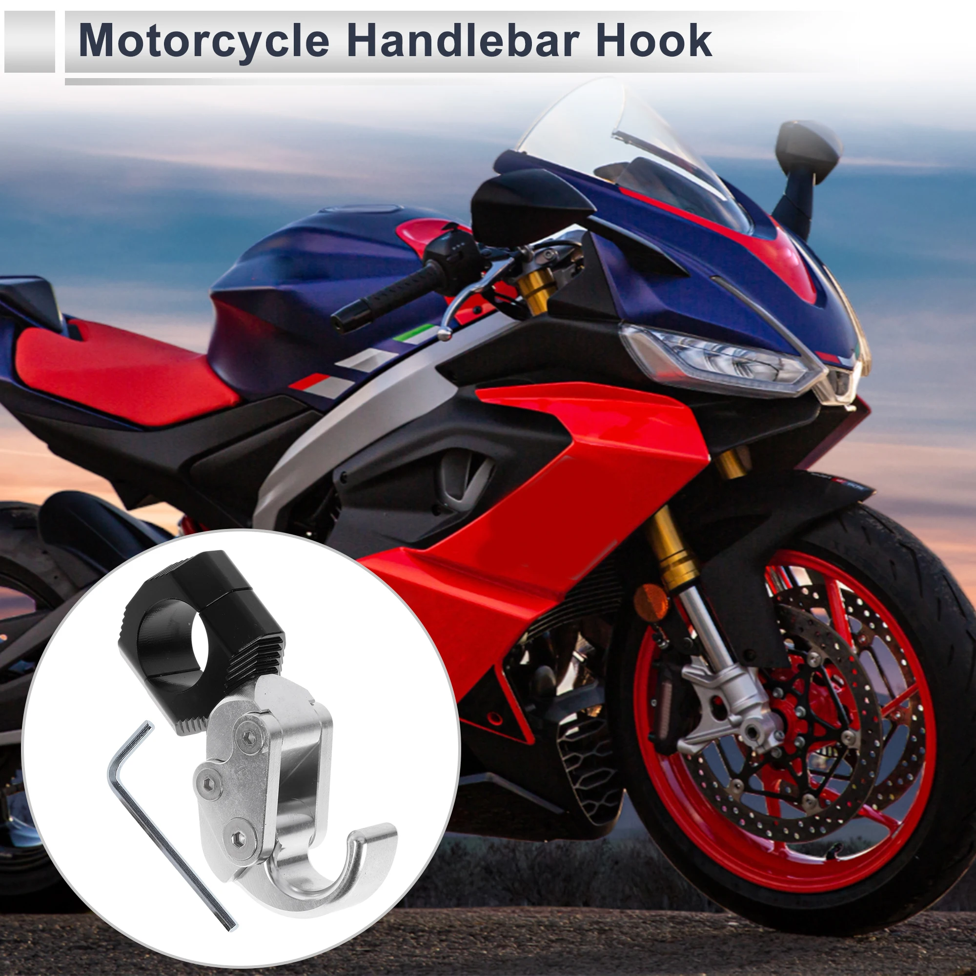 Motoforti Arc из алюминиевого сплава, подвесной крючок для мотоцикла, шестигранный ключ, 1 комплект, серебристый тон
Motoforti Arc из алюминиевого сплава, подвесной крючок для мотоцикла, шестигранный ключ, 1 комплект, серебристый тон