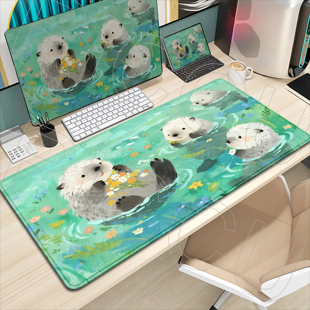 XXL Cute otter Mouse Pad Large Computer Office Game HD Printing Table Mats Rubber Anti-slip Gaming Keyboard Mousepad Desk Mat
XXL Cute otter Mouse Pad Large Computer Office Game HD Printing Table Mats Rubber Anti-slip Gaming Keyboard Mousepad Desk Mat